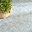 Nourison Home Washable Charm 4' x 6' Polyester Blue Ivory Area Rug