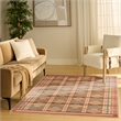 Nourison Home Nordic 5' x 7' Polyester Rust Multicolor Area Rug