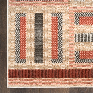 Nourison Home Nordic 5' x 7' Polyester Multicolor Area Rug