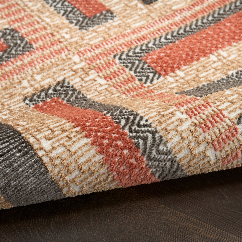 Nourison Home Nordic 5' x 7' Polyester Multicolor Area Rug