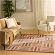 Nourison Home Nordic 5' x 7' Polyester Multicolor Area Rug