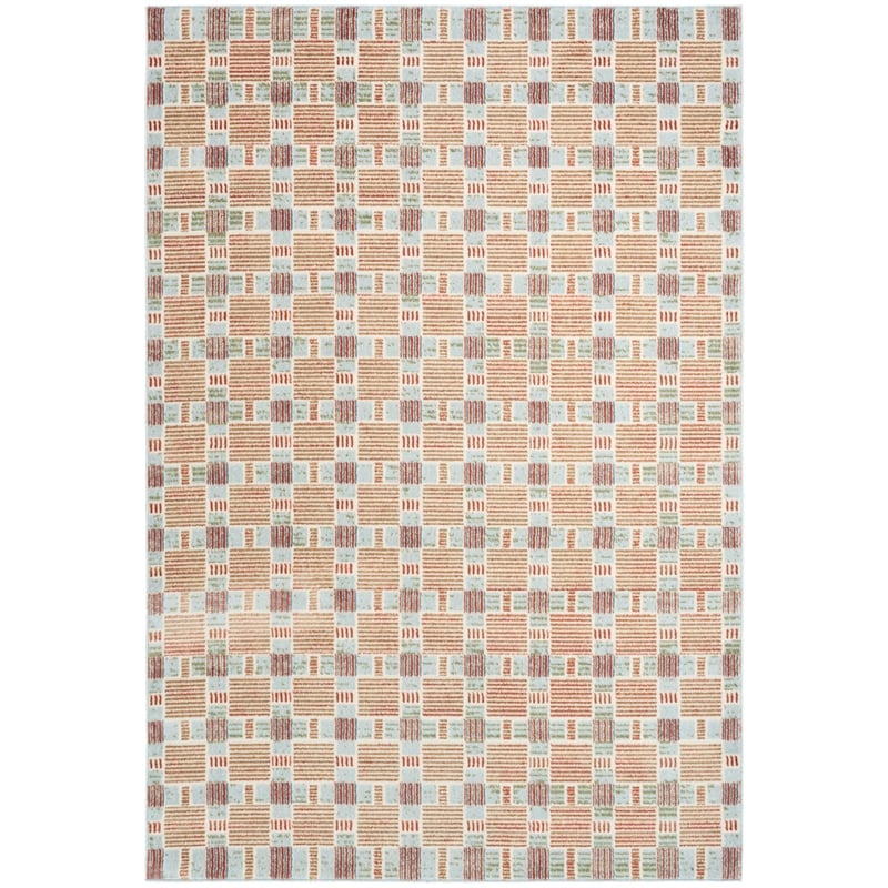 Nourison Home Nordic 5' x 7' Polyester Rust Multicolor Area Rug