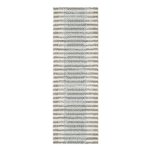 Nourison Home Nordic 6' Runner PolyesterIvory Blue Area Rug