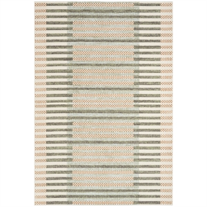 Nourison Home Nordic 5' x 7' Polyester Ivory Multicolor Area Rug