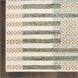 Nourison Home Nordic 5' x 7' Polyester Ivory Multicolor Area Rug