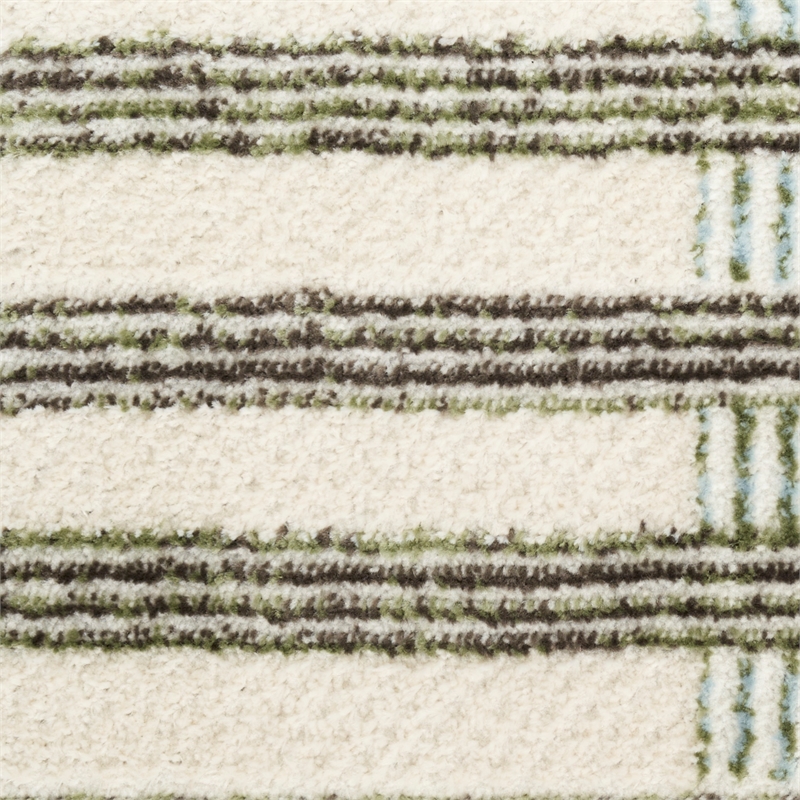 Nourison Home Nordic 5' x 7' Polyester Ivory Multicolor Area Rug
