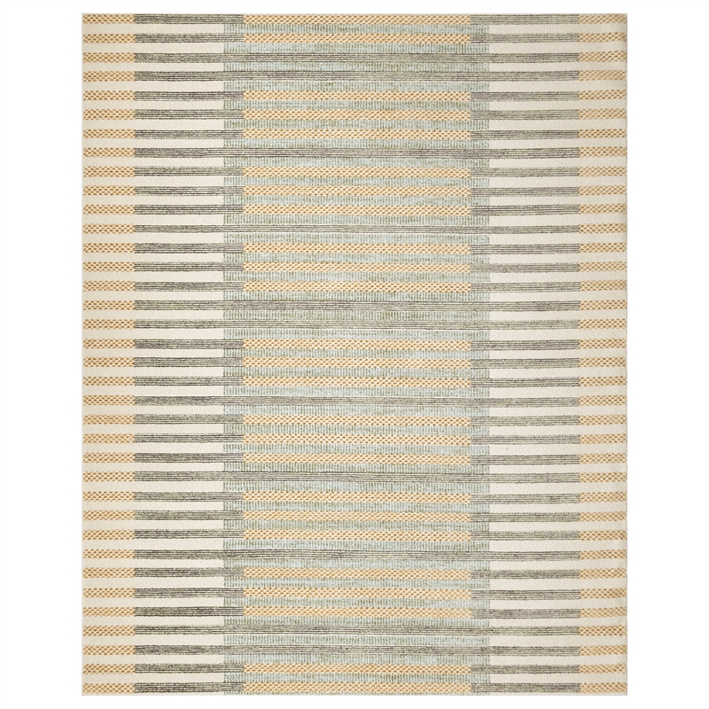 Nourison Home Nordic 8' x 10' Polyester Ivory Multicolor Area Rug