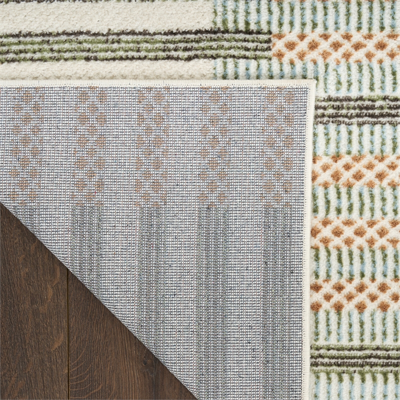 Nourison Home Nordic 8' x 10' Polyester Ivory Multicolor Area Rug