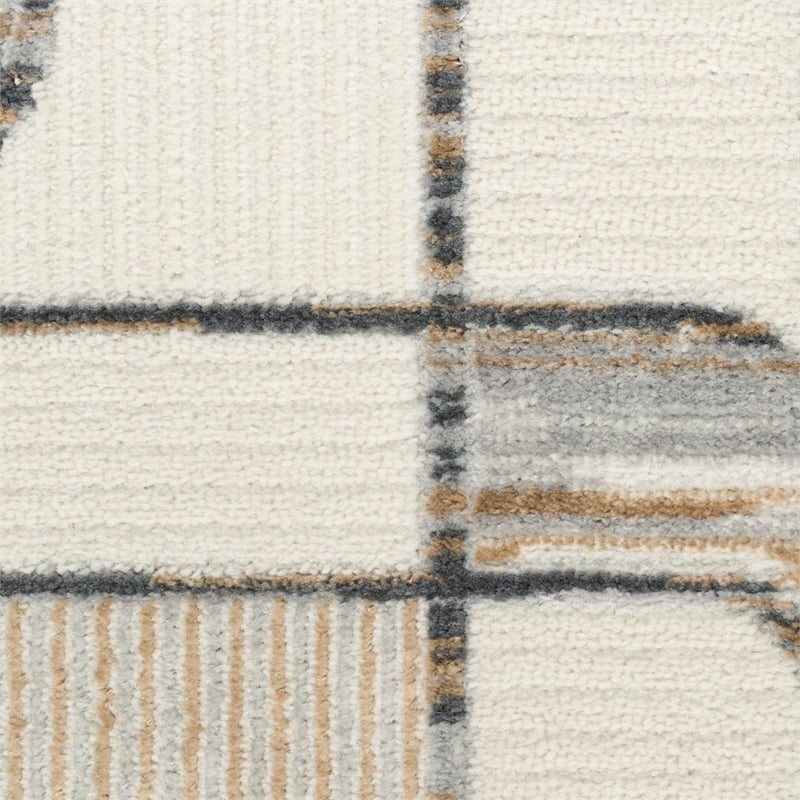 Nourison Home Nordic 5' x 7' Polyester Ivory Multicolor Area Rug