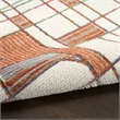 Nourison Home Nordic 5' x 7' Polyester Ivory Rust Area Rug