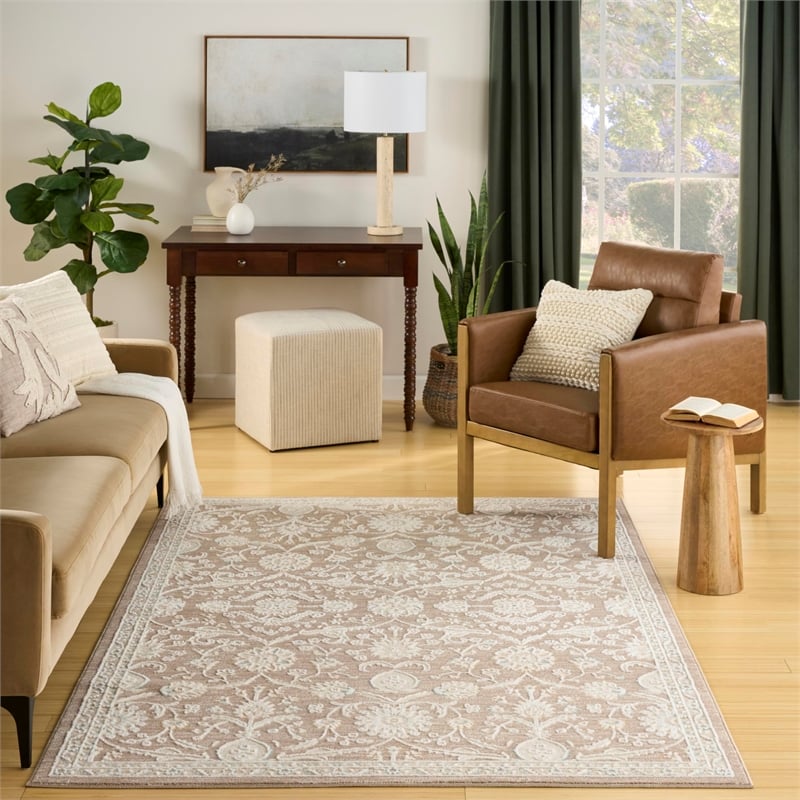 Nourison Home Isla 8' x 10' Polyester Mocha Area Rug