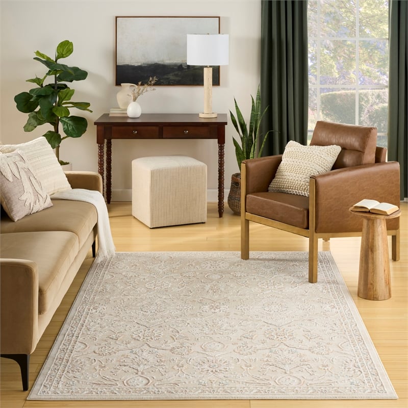 Nourison Home Isla 8' x 10' Polyester Ivory Area Rug