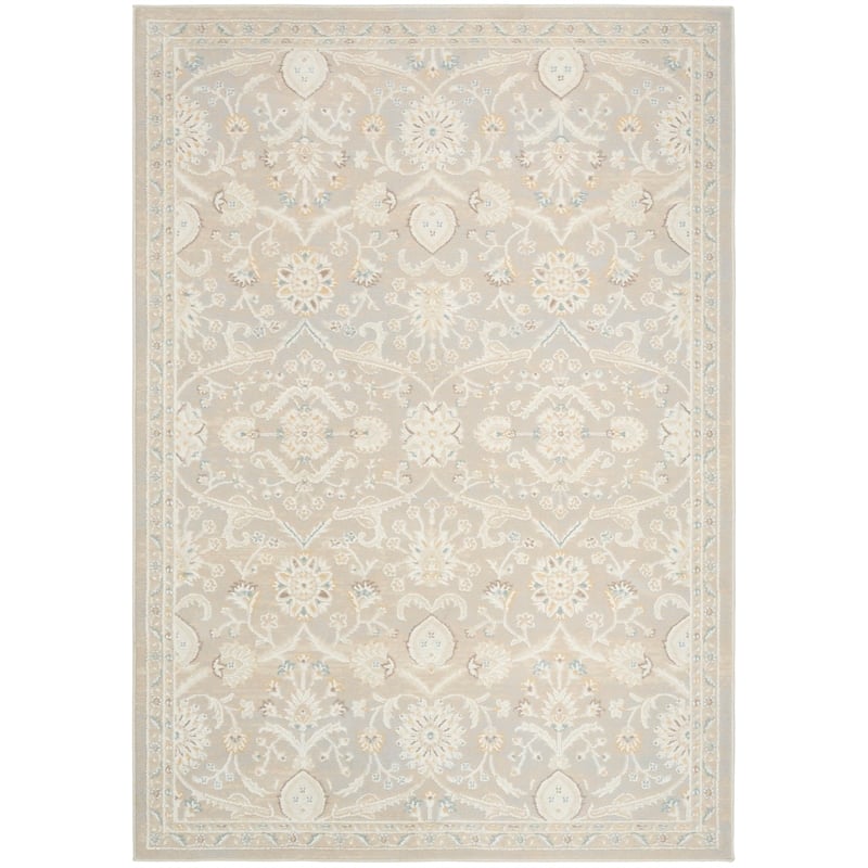 Nourison Home Isla 8' x 10' Polyester Light Grey Area Rug