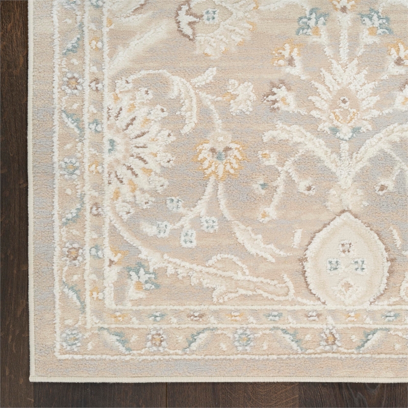 Nourison Home Isla 8' x 10' Polyester Light Grey Area Rug
