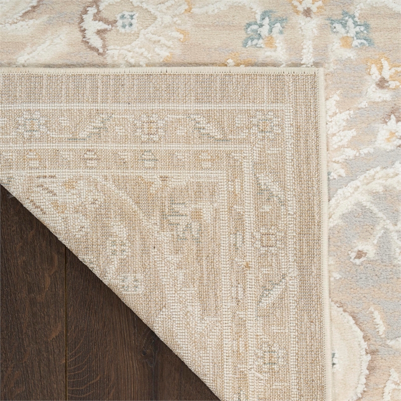 Nourison Home Isla 8' x 10' Polyester Light Grey Area Rug