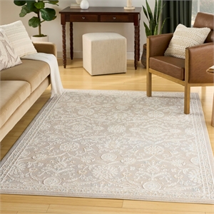 Nourison Home Isla 8' x 10' Polyester Light Grey Area Rug