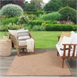 Nourison Positano 6' x 9' Beige Fabric Modern Rug
