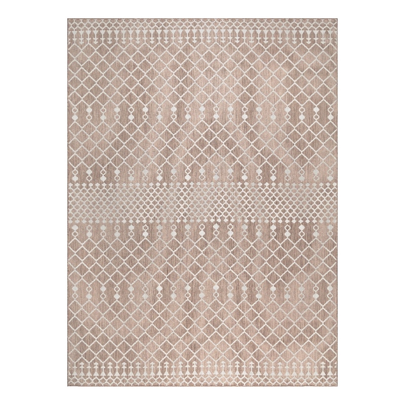Nourison Positano 8' x 10' Fabric Beige Area Rug