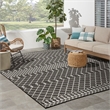 Nourison Positano 8' x 10' Fabric Black Area Rug
