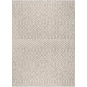 Nourison Positano 9' x 12' Fabric Light Grey Area Rug