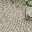 Nourison Positano 9' x 12' Fabric Light Grey Area Rug