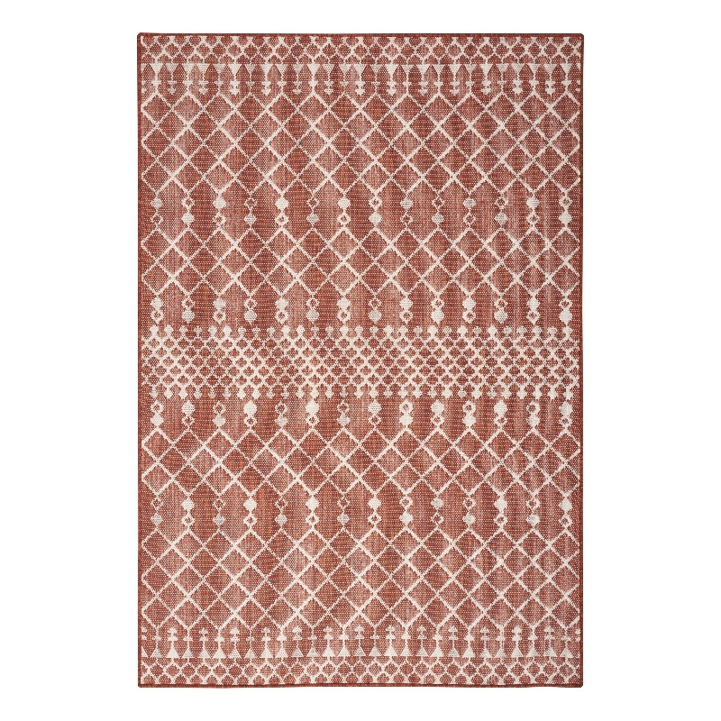 Nourison Positano 6' x 9' Fabric Terracotta Area Rug