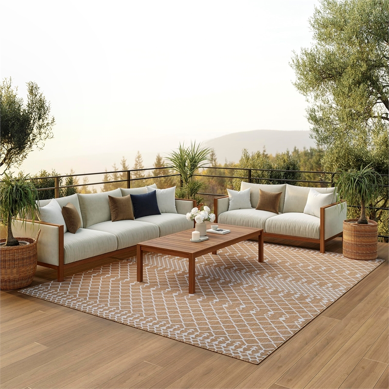 Nourison Positano 9' x 12' Fabric Jute Area Rug