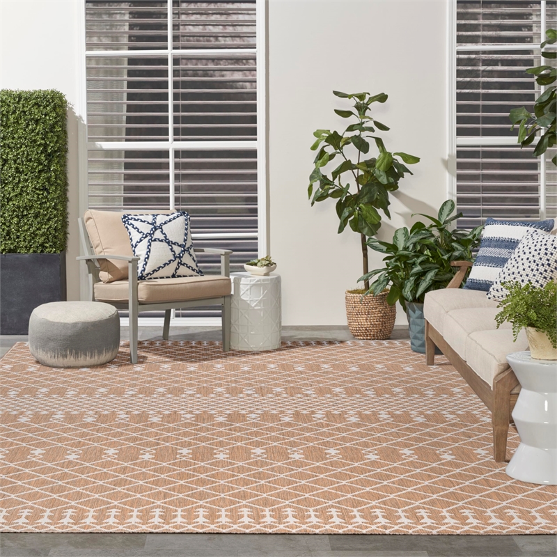 Nourison Positano 9' x 12' Fabric Jute Area Rug