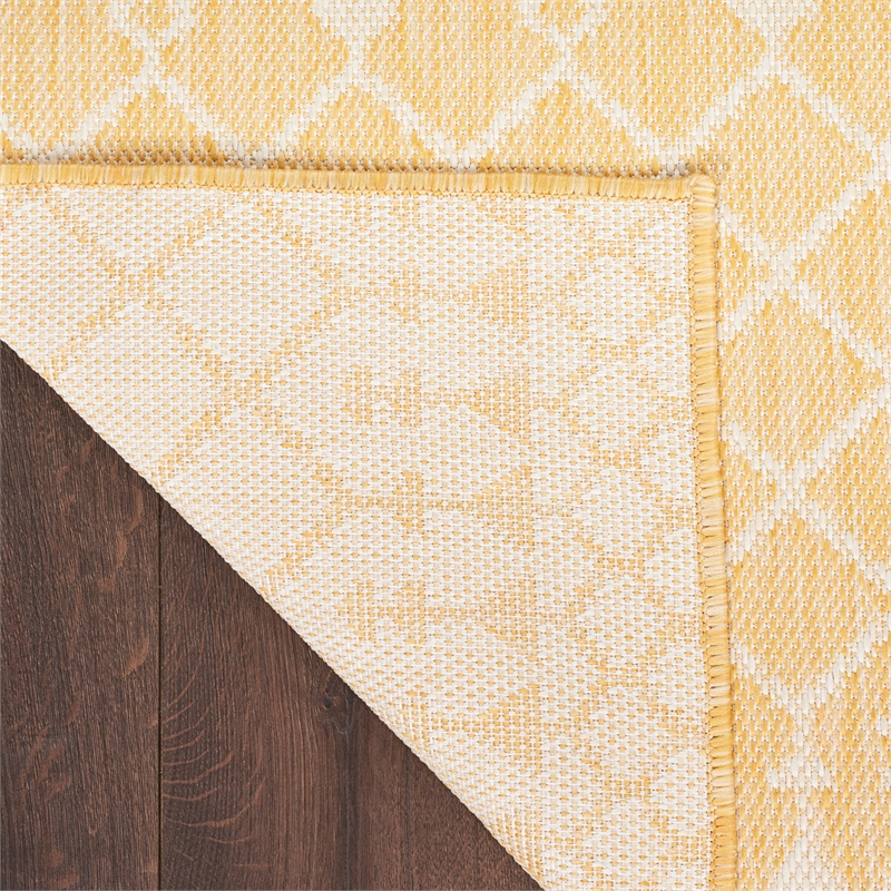Nourison Positano 6' x 9' Fabric Yellow Area Rug