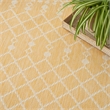 Nourison Positano 7' x 10' Fabric Yellow Area Rug