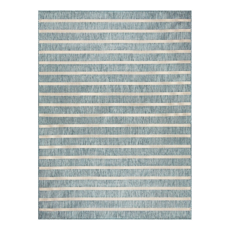 Nourison Positano 8' x 10' Fabric Aqua Ivory Area Rug