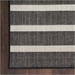 Nourison Positano 7' x 10' Fabric Black Ivory Area Rug