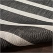 Nourison Positano 7' x 10' Fabric Black Ivory Area Rug