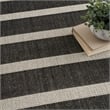 Nourison Positano 7' x 10' Fabric Black Ivory Area Rug