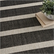 Nourison Positano 8' x 10' Fabric Black Ivory Area Rug