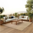 Nourison Positano 7' x 10' Fabric Beige Ivory Area Rug