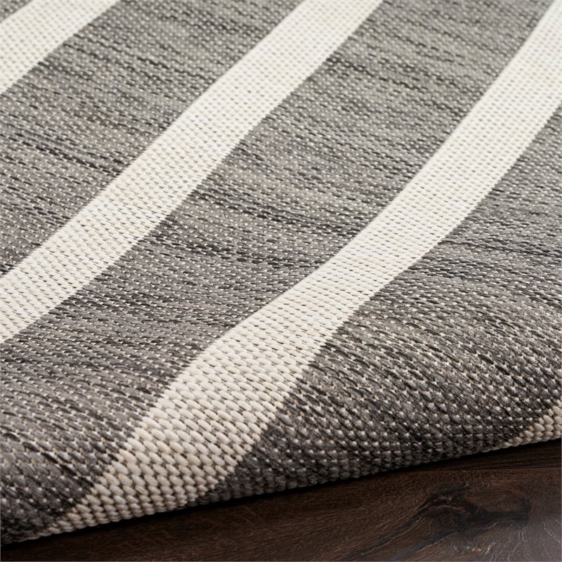 Nourison Positano 9' x 12' Charcoal Ivory Area Rug