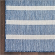 Nourison Positano 7' x 10' Fabric Navy Ivory Area Rug