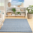 Nourison Positano 7' x 10' Fabric Navy Ivory Area Rug