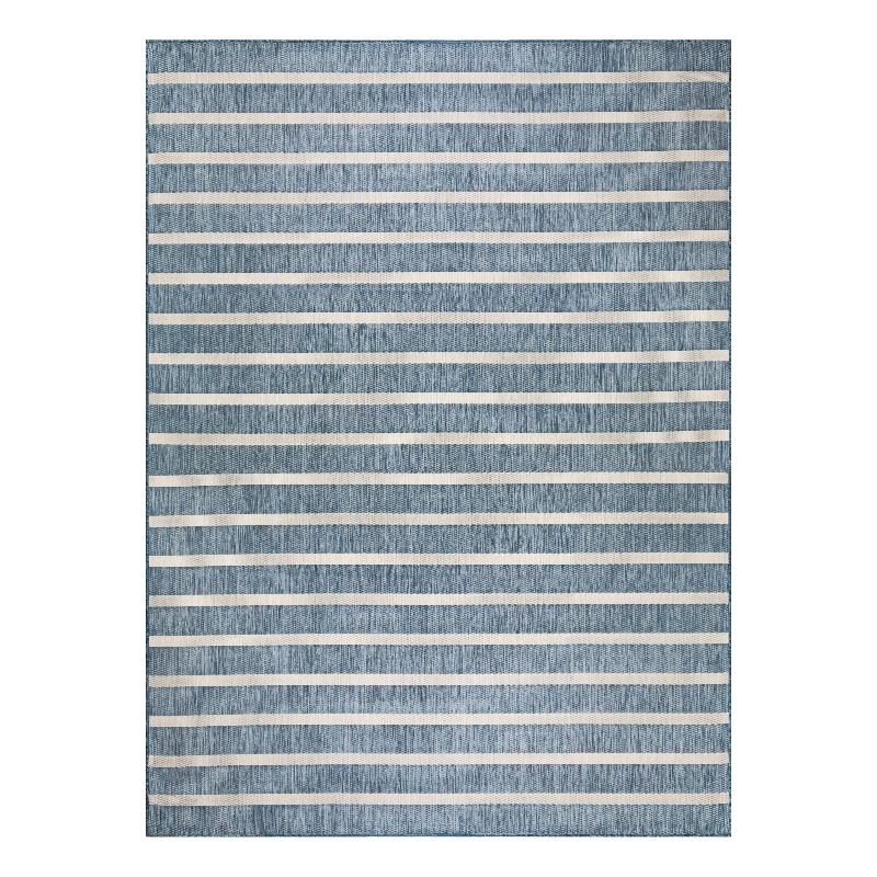 Nourison Positano 9' x 12' Fabric Navy Ivory Area Rug