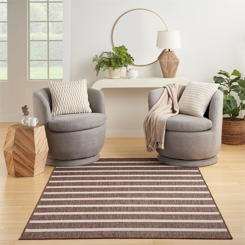 Nourison Positano 7' x 10' Fabric Natural Ivory Area Rug