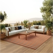 Nourison Positano 6' x 9' Fabric Terracotta Area Rug
