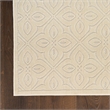 Nourison Home Washable Charm 4' x 6' Polyester Ivory Area Rug