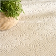 Nourison Home Washable Charm 4' x 6' Polyester Ivory Area Rug