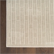Nourison Home Washable Charm 4' x 6' Polyester Silver Ivory Area Rug