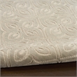 Nourison Home Washable Charm 4' x 6' Polyester Silver Ivory Area Rug