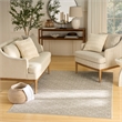 Nourison Home Washable Charm 4' x 6' Polyester Silver Ivory Area Rug