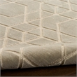 Nourison Home Washable Charm 6' x 9' Silver Ivory Area Rug