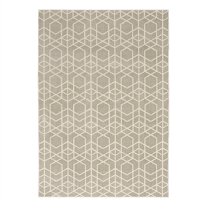 Nourison Home Washable Charm 6' x 9' Silver Ivory Area Rug