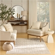 Nourison Home Washable Charm 6' x 9' Polyester Beige Ivory Area Rug